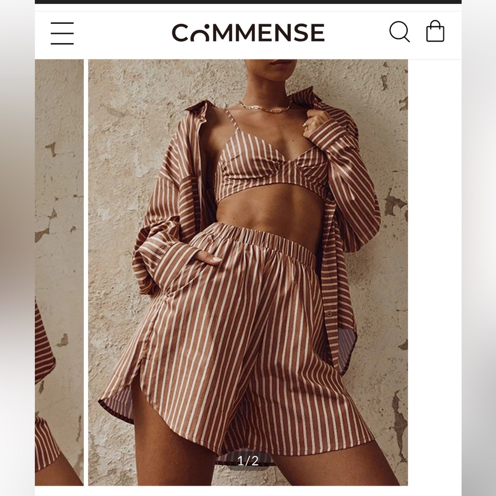 BNWT striped 3 piece matching set